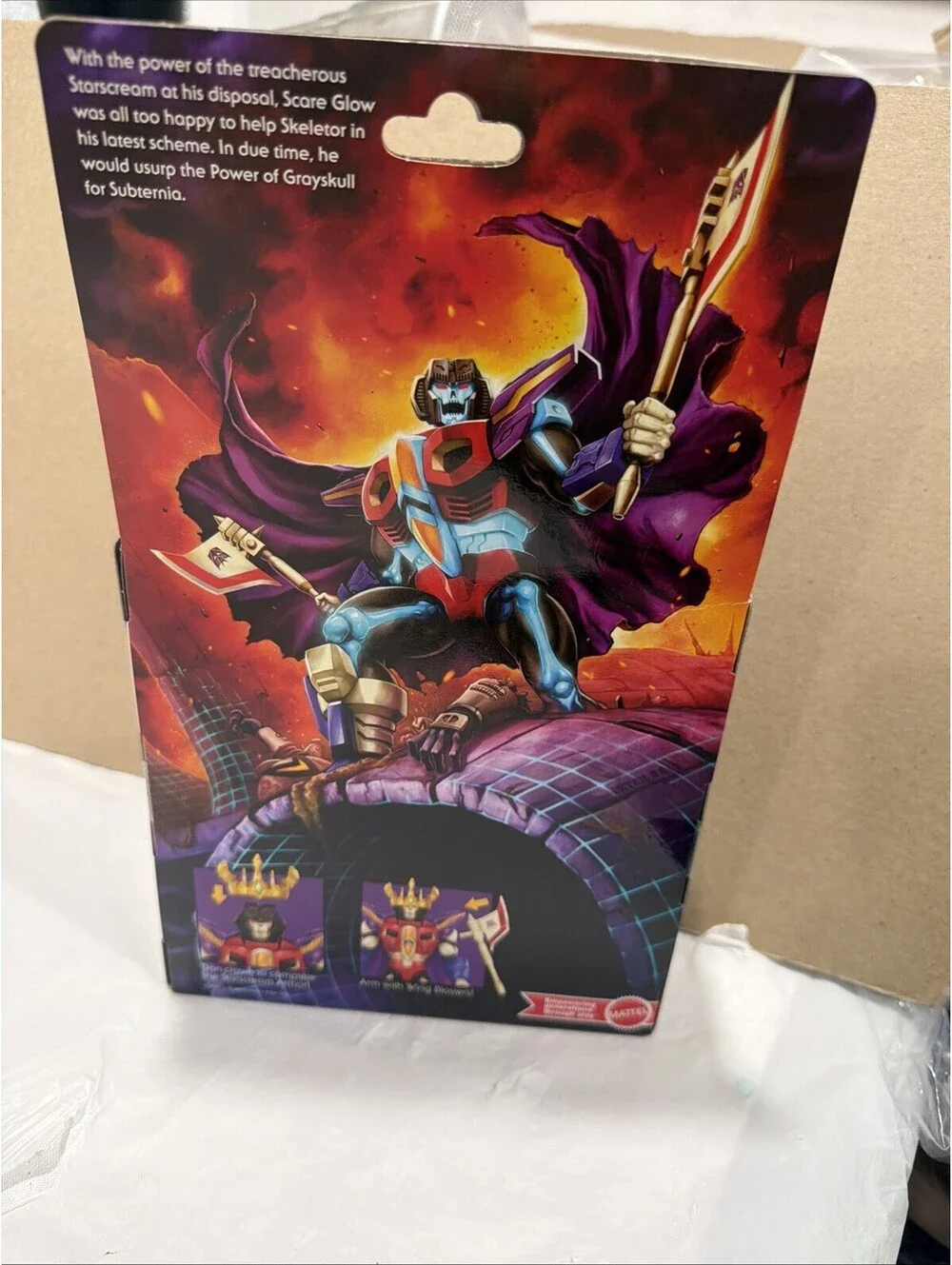 Masters of the Universe x Transformers Starscream Armor Scare Glow in the Dark